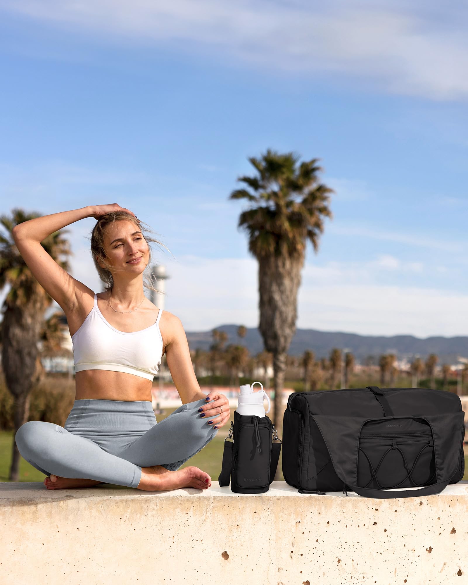 Foto 8 pulgar | Bolsa Deportiva Bagsmart Para Mujer, Ligera, Color Negro - Venta Internacional.