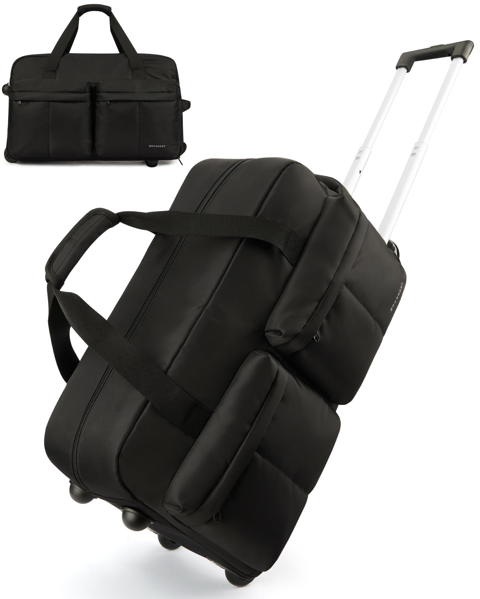 Foto 2 pulgar | Bolsa De Viaje Bagsmart Rolling Con Ruedas 55l Negra - Venta Internacional.