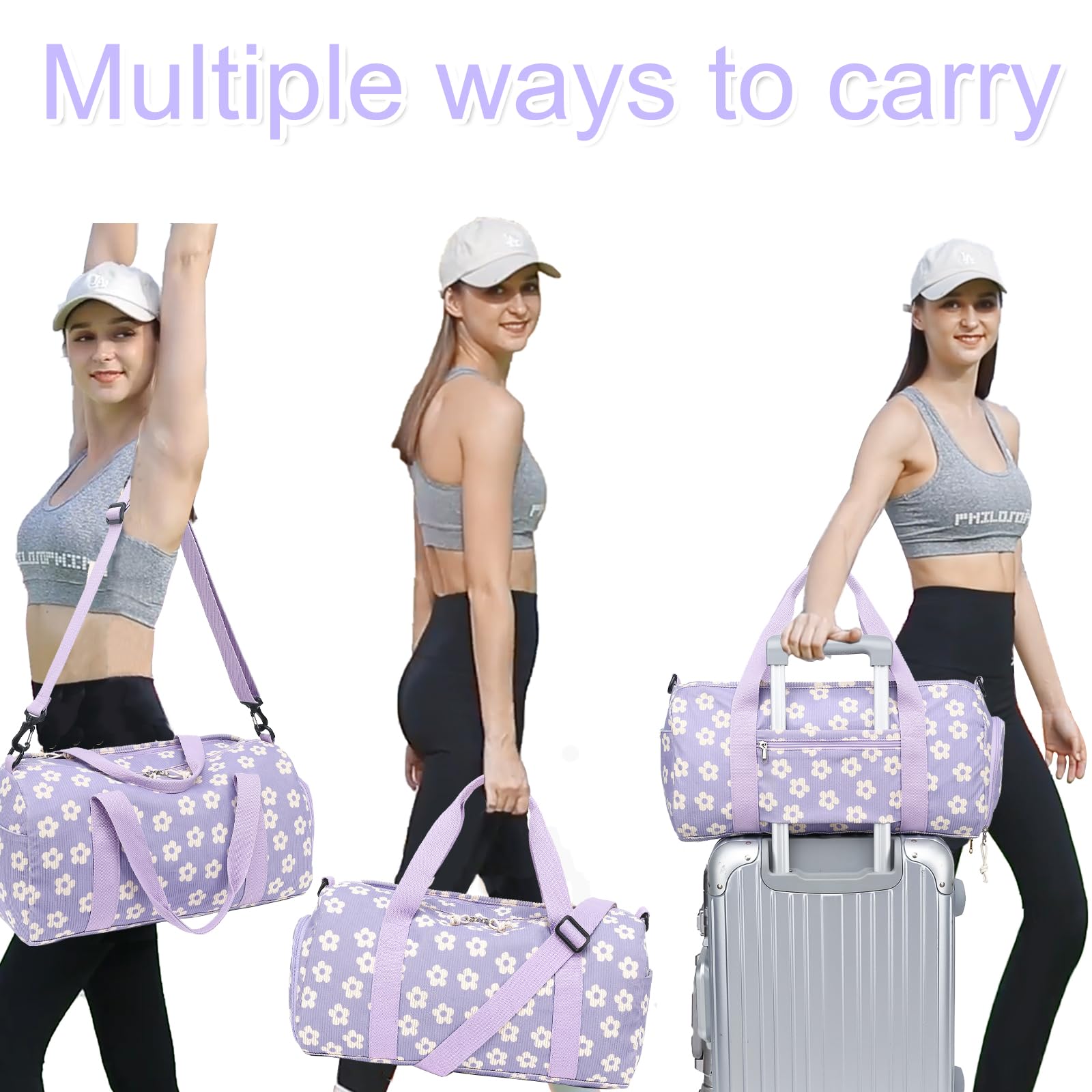 Foto 4 pulgar | Bolsa De Lona Bluboon Para Niñas Y Niños, Bonita Para Gimnasio, Con Compartimento Para Zapatos - Venta Internacional.