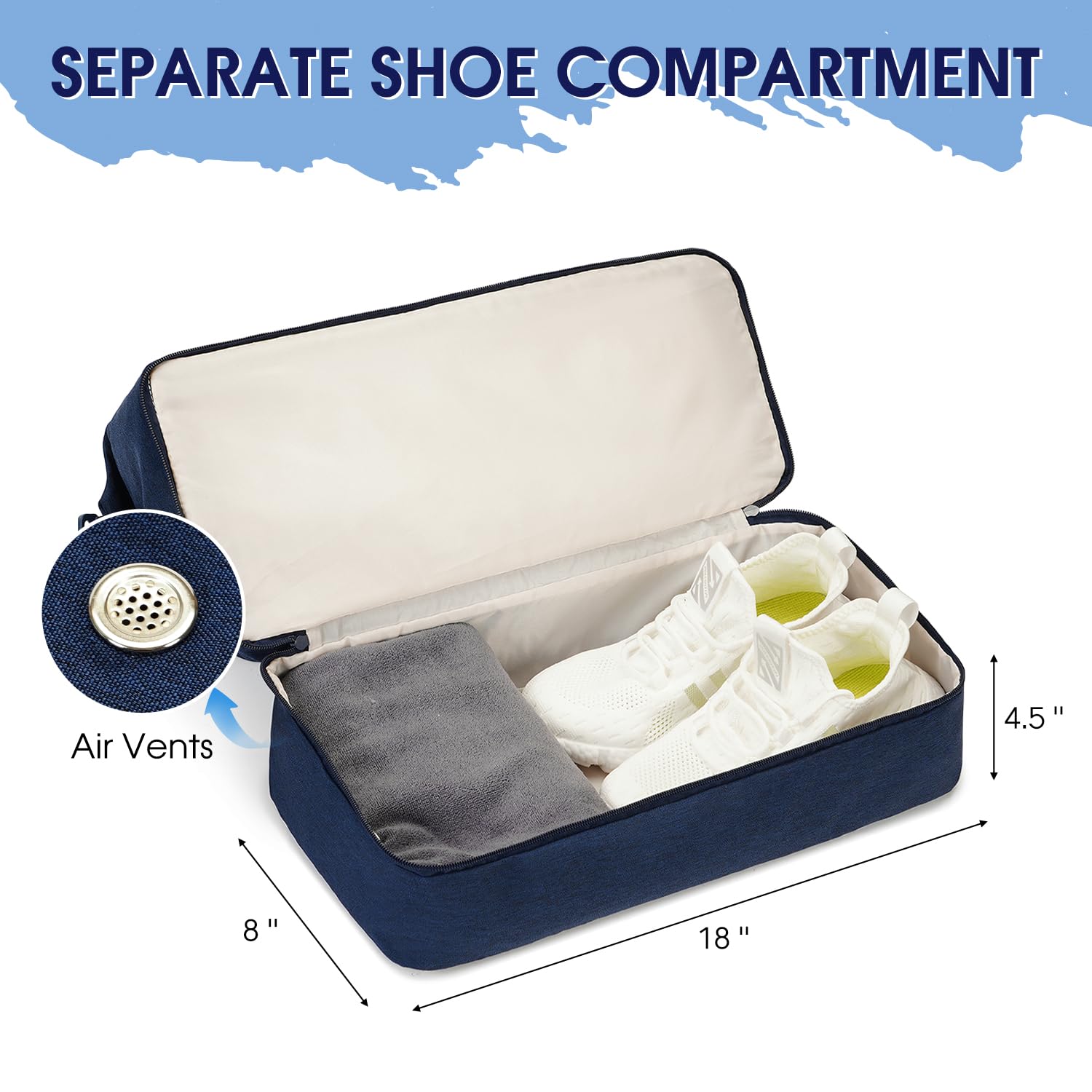 Foto 5 pulgar | Bolsa De Viaje Wandf Para Spirit Airlines Con Puerto Usb Azul - Venta Internacional.