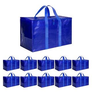 Foto 1 | Bolsas De Mudanza Simple Deluxe Paquete De 10 Unidades Extra Grandes Azules - Venta Internacional.