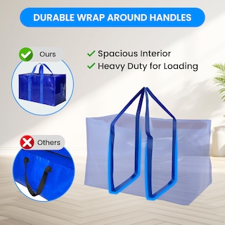 Foto 5 | Bolsas De Mudanza Simple Deluxe Paquete De 10 Unidades Extra Grandes Azules - Venta Internacional.