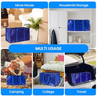 Foto 7 | Bolsas De Mudanza Simple Deluxe Paquete De 10 Unidades Extra Grandes Azules - Venta Internacional.