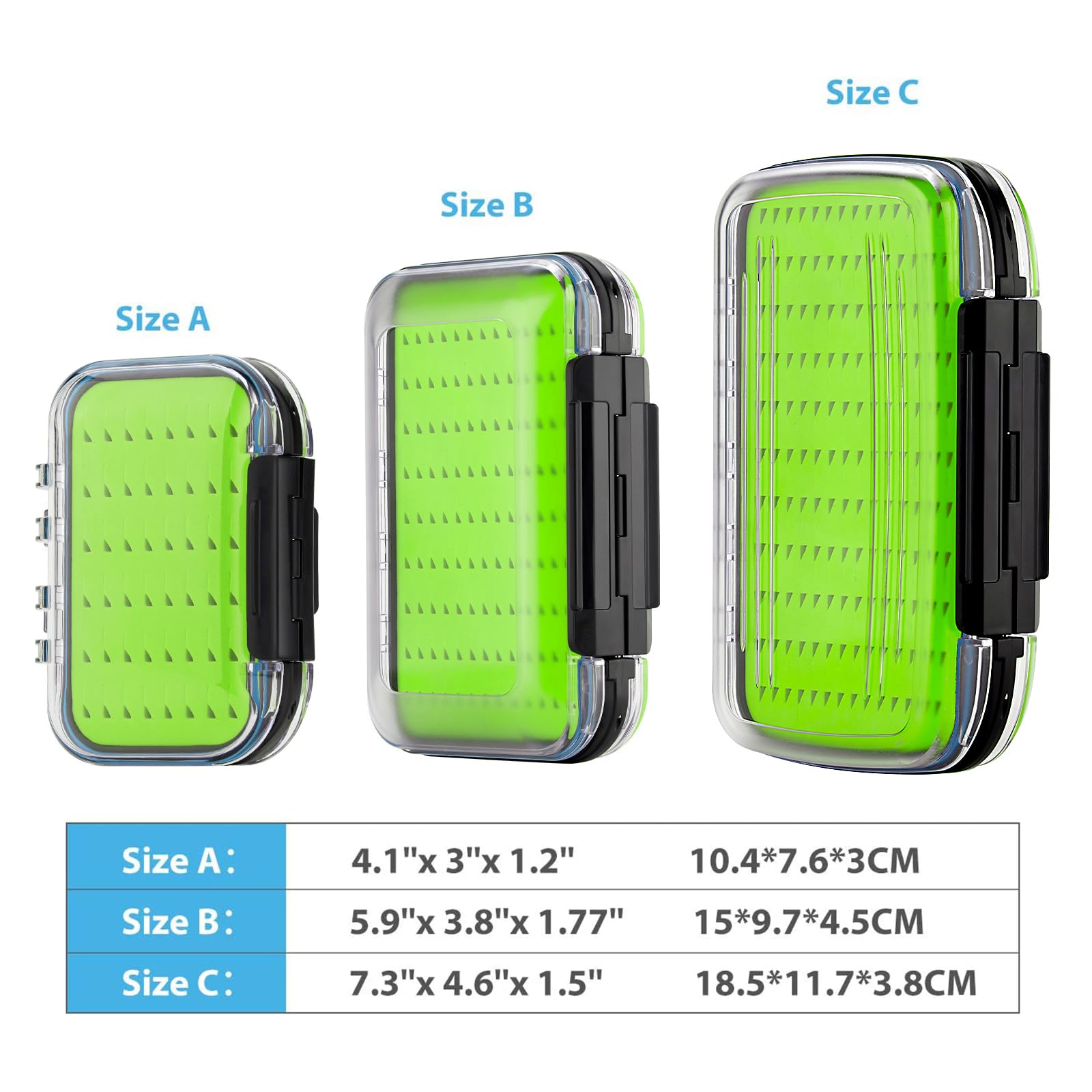 Foto 6 pulgar | Cajas De Pesca Con Mosca Gonex, Impermeables Y Ligeras, Verdes - Venta Internacional.