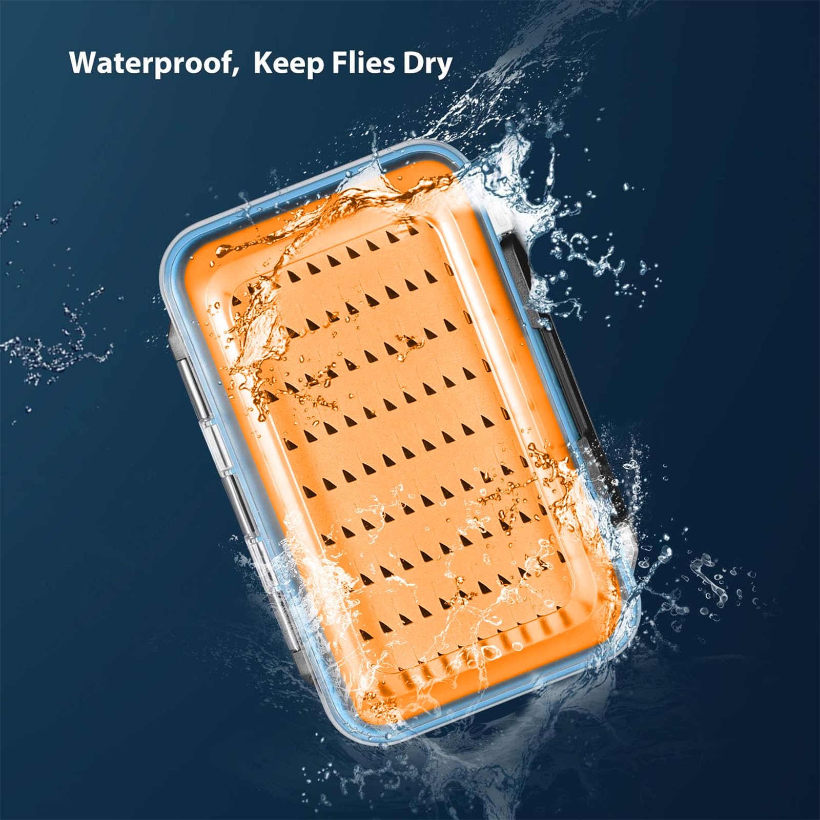 Foto 3 | Caja De Pesca Con Mosca Gonex, Impermeable Y Ligera, Naranja - Venta Internacional.