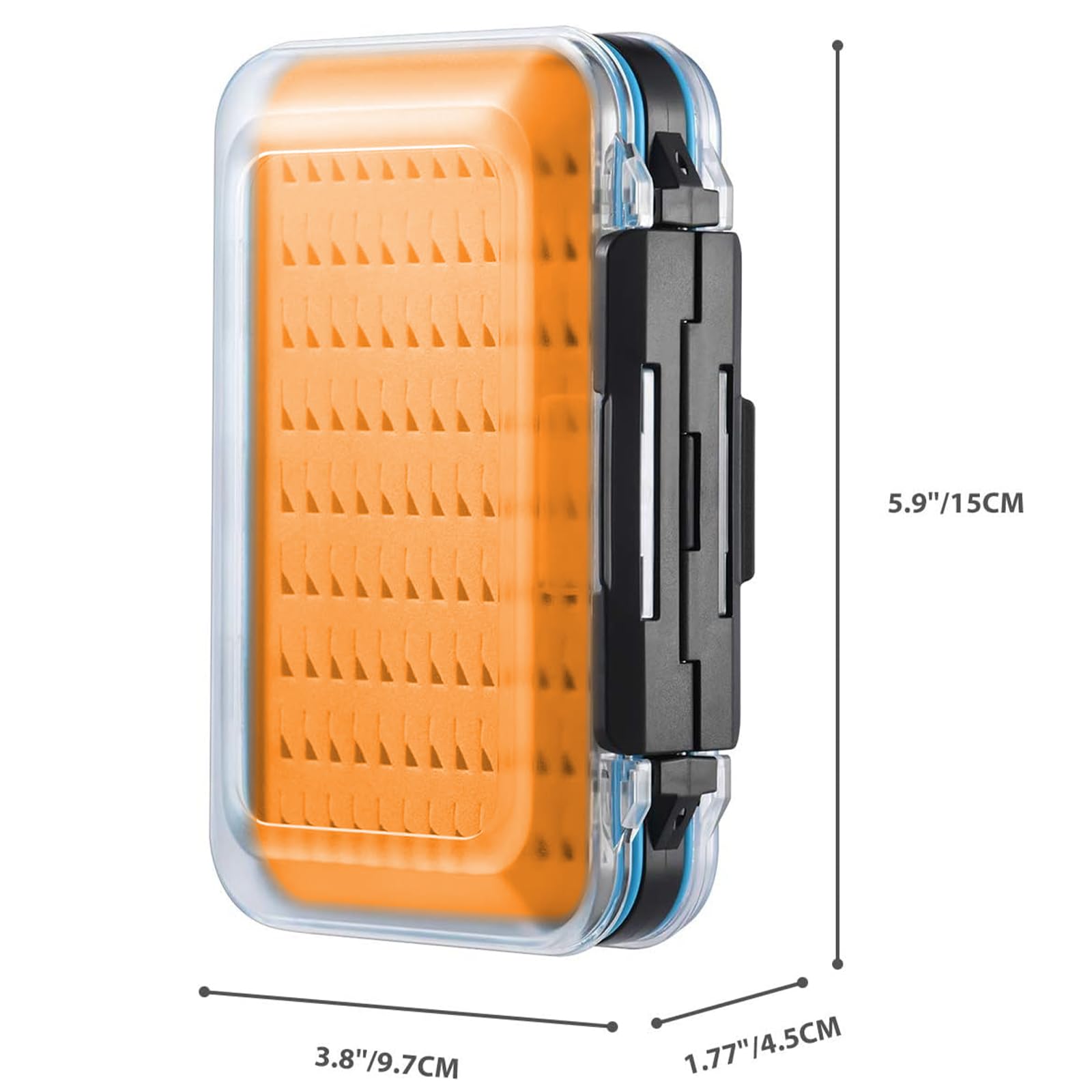 Foto 5 pulgar | Caja De Pesca Con Mosca Gonex, Impermeable Y Ligera, Naranja - Venta Internacional.