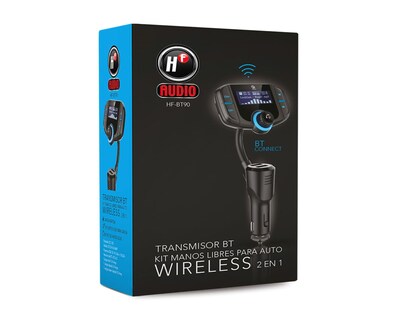 Foto 3 | Transmisor Bluetooth con Manos Libres Hf-bt90 color Negro