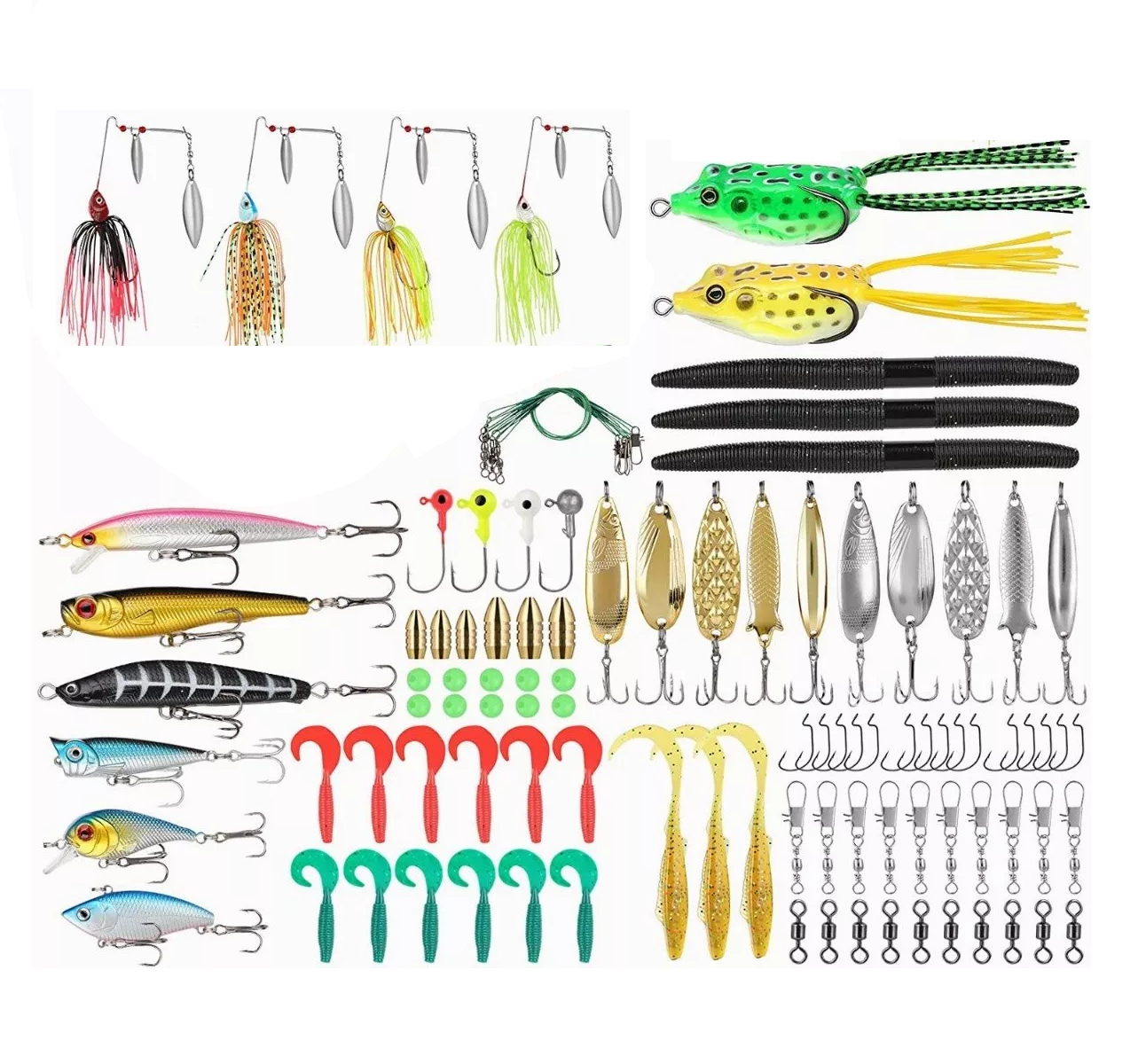 Foto 2 pulgar | Kit de Curricanes Pesca 102 Piezas Eo Safe Imports Esi-3749 Multicolor