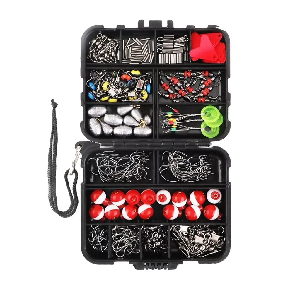 Kit de Accesorios para Pesca Belug con Caja Negro 264 Piezas