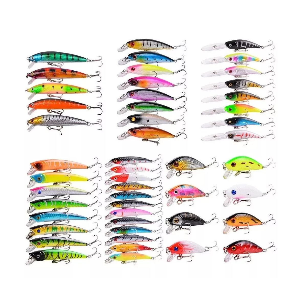 Señuelos para Pesca Eo Safe Imports Esi-10499 Multicolor 43 piezas