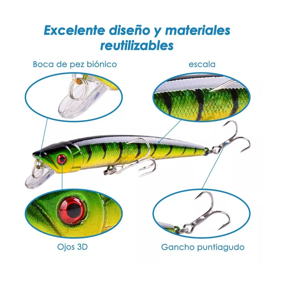 Foto 4 pulgar | Señuelos para Pesca Eo Safe Imports Esi-10499 Multicolor 43 piezas