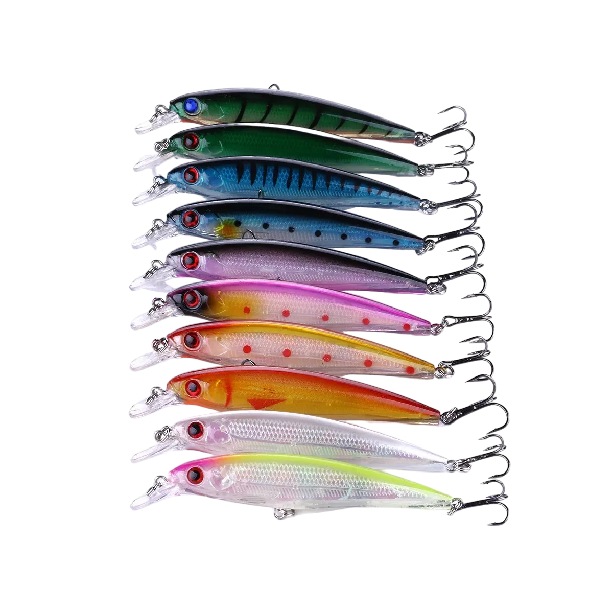 10 Curricán Minnow Láser 11 Cm 14 G De Pesca