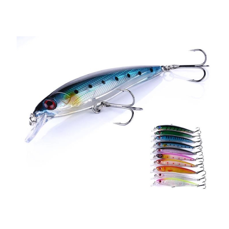 Foto 2 pulgar | Paquete De 10 Señuelos De Pesca Rapala Para Corvina Y Lenguado, 11 Cm, 13,5 G - Venta Internacional.