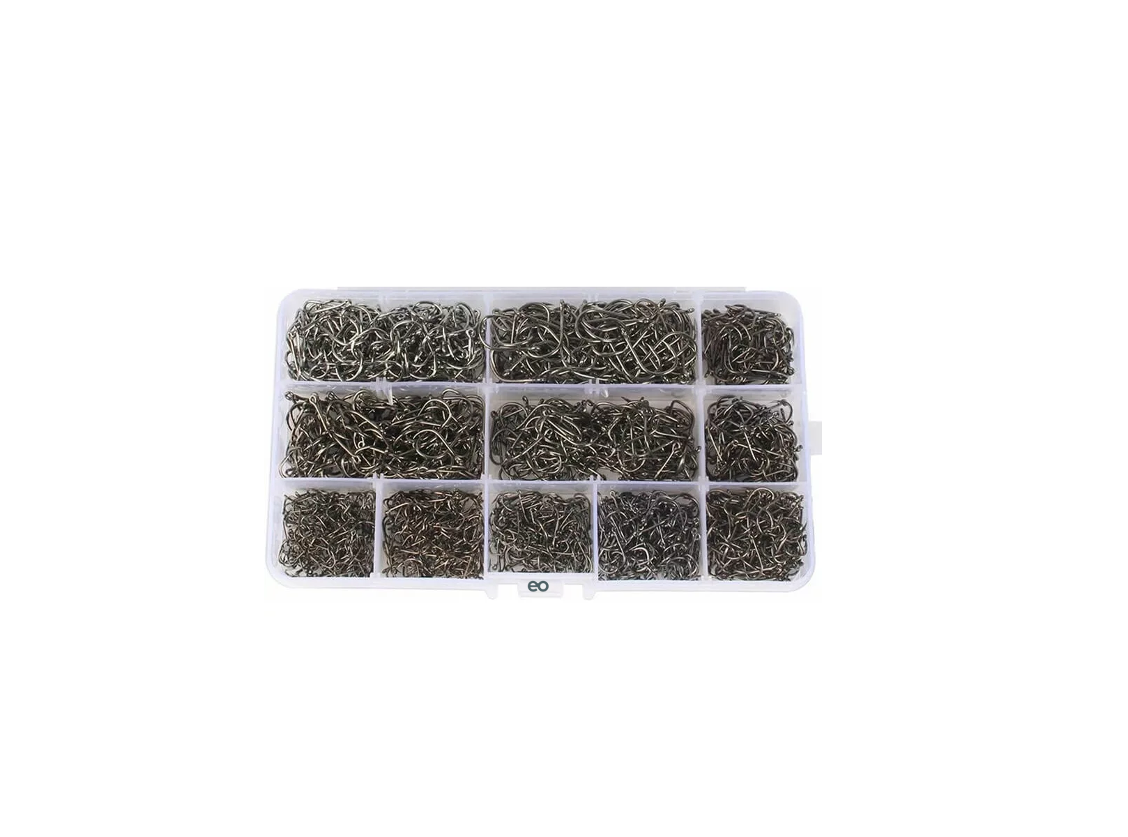 Foto 1 | Kit De Anzuelos Pesca 3-20# Con Caja Afilados 1600 Piezas Eo Safe Imports Esi-11636-1 Plata