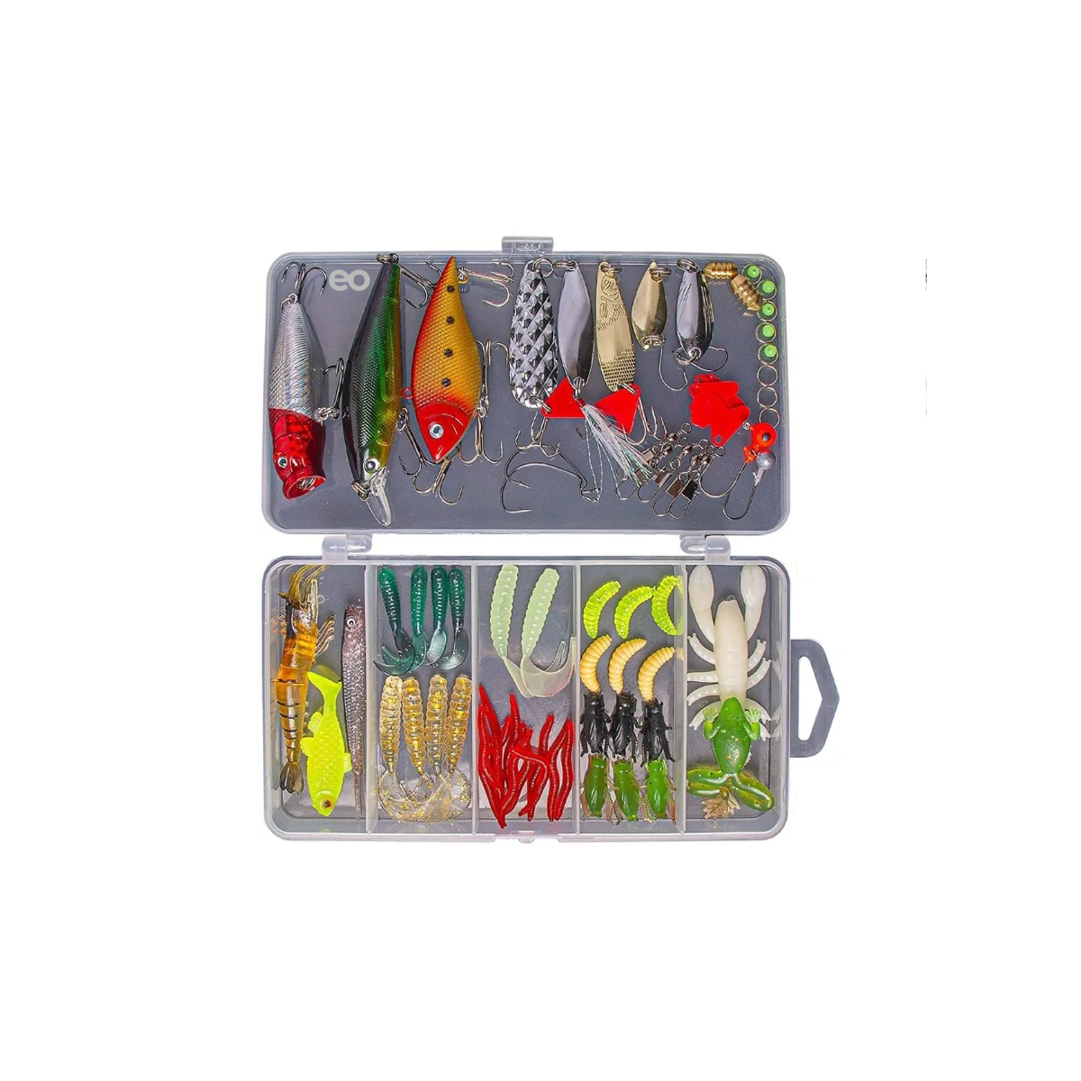 Kit De Señuelos Realistas Pesca Con Una Caja Eo Safe Imports Esi-1808-1 Multicolor