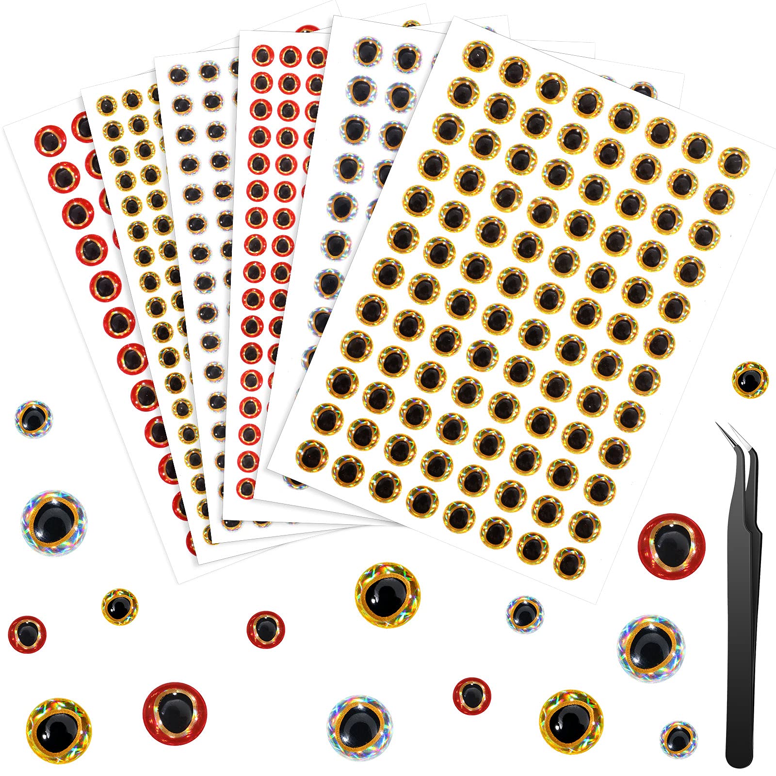 Foto 2 pulgar | Fishing Lure Eyes Skylety 600 Piezas Con Pinzas Para Cebo Hecho A Mano - Venta Internacional.