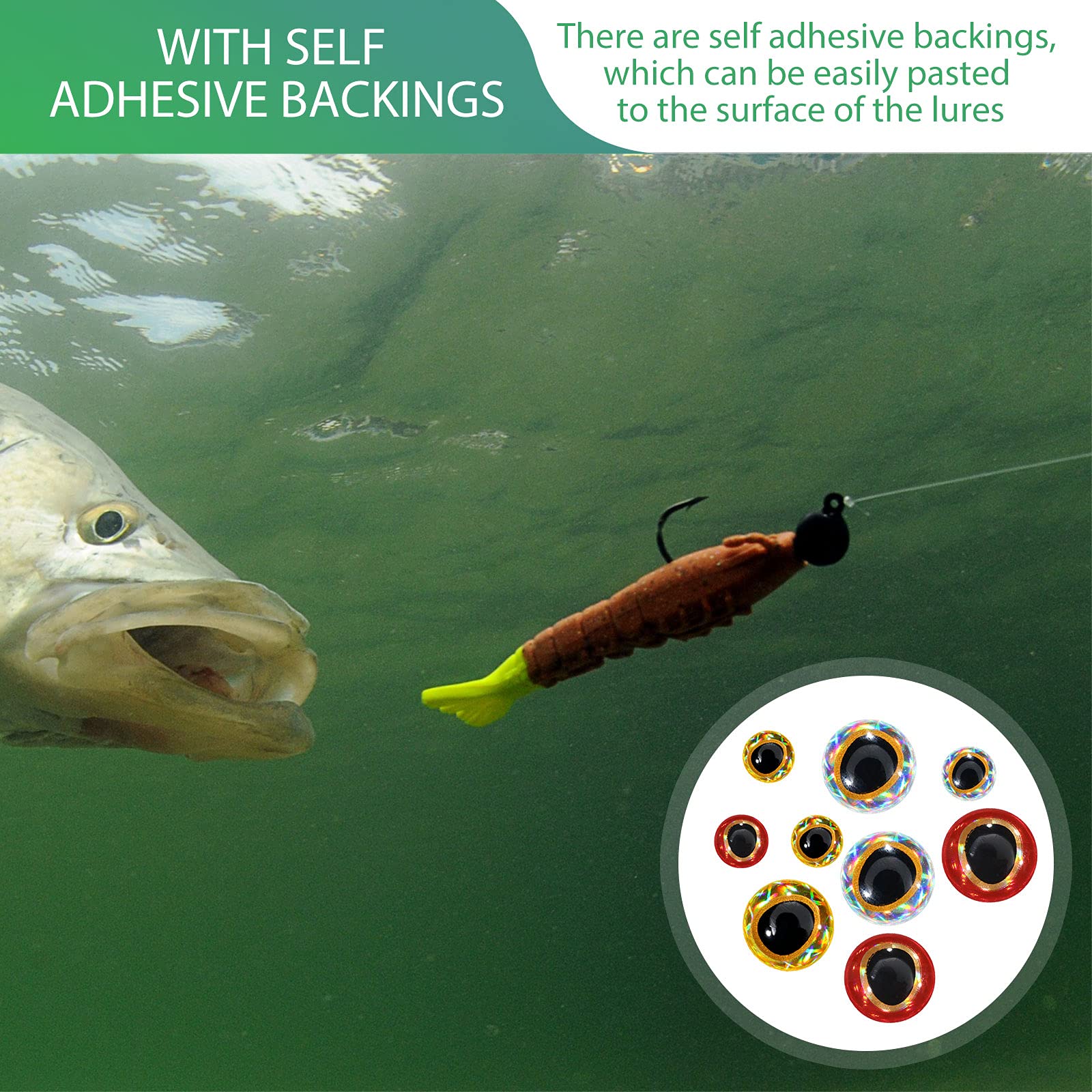 Foto 6 | Fishing Lure Eyes Skylety 600 Piezas Con Pinzas Para Cebo Hecho A Mano - Venta Internacional.
