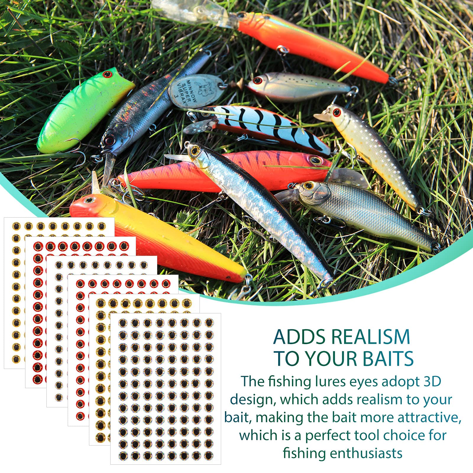 Foto 7 | Fishing Lure Eyes Skylety 600 Piezas Con Pinzas Para Cebo Hecho A Mano - Venta Internacional.