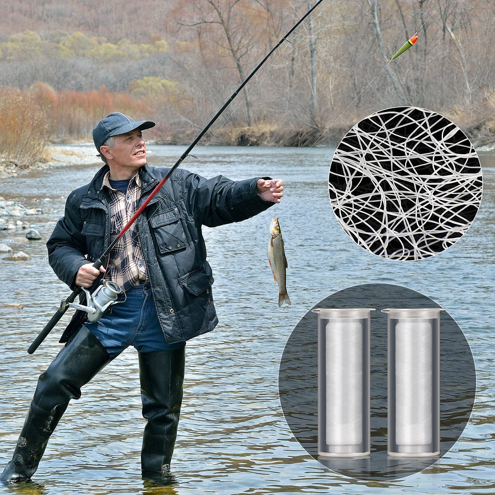 Foto 7 | Hilo De Pesca Skylety Elástico Invisible De Nailon, 0,2 Mm, 200 M - Venta Internacional.