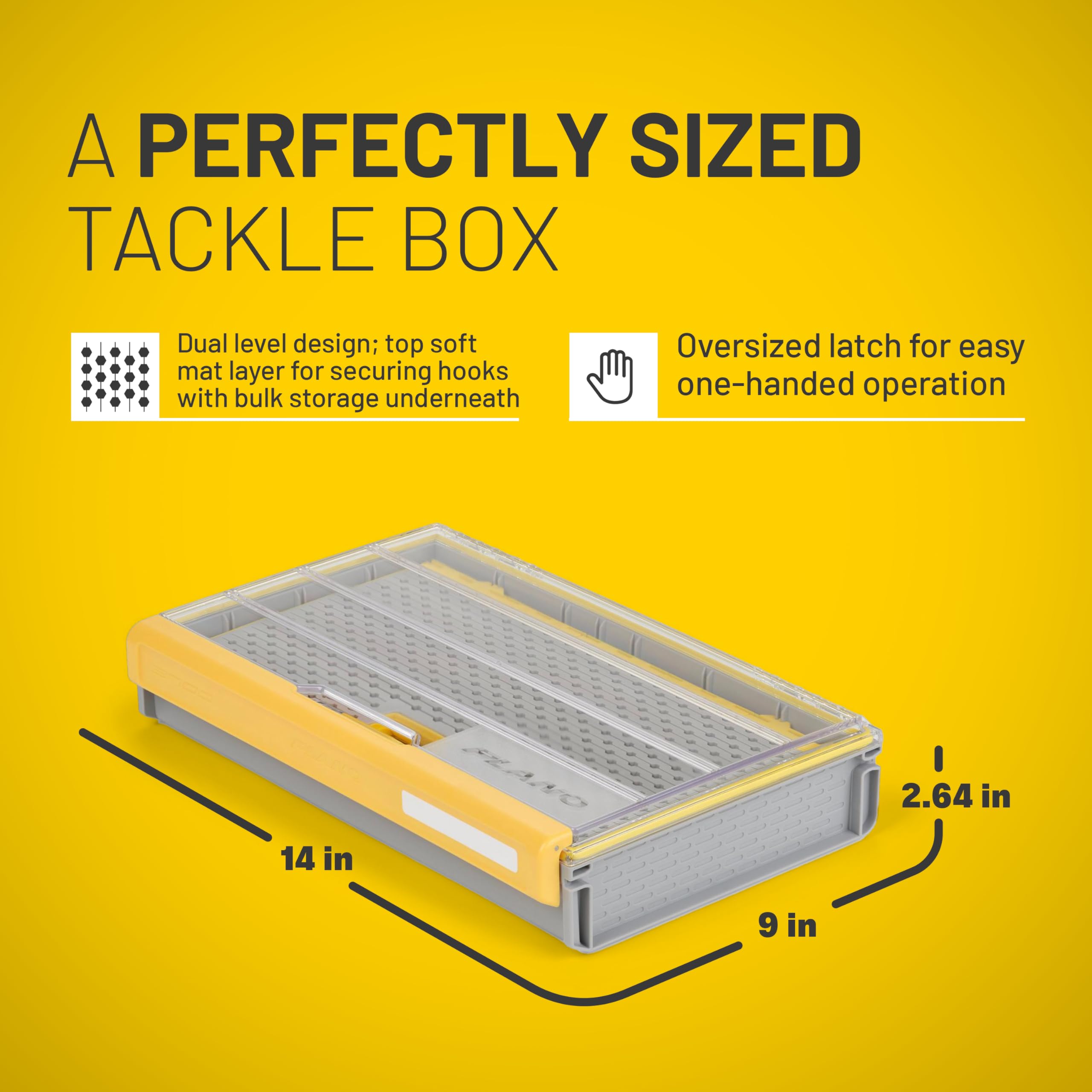 Foto 6 pulgar | Caja De Almacenamiento Tackle Plano Edge 3700 Con Gancho, Impermeable, Transparente Y Amarillo/ - Venta Internacional.
