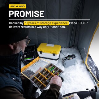Foto 6 | Caja De Almacenamiento Tackle Plano Edge 3700 Con Gancho, Impermeable, Transparente Y Amarillo/ - Venta Internacional.
