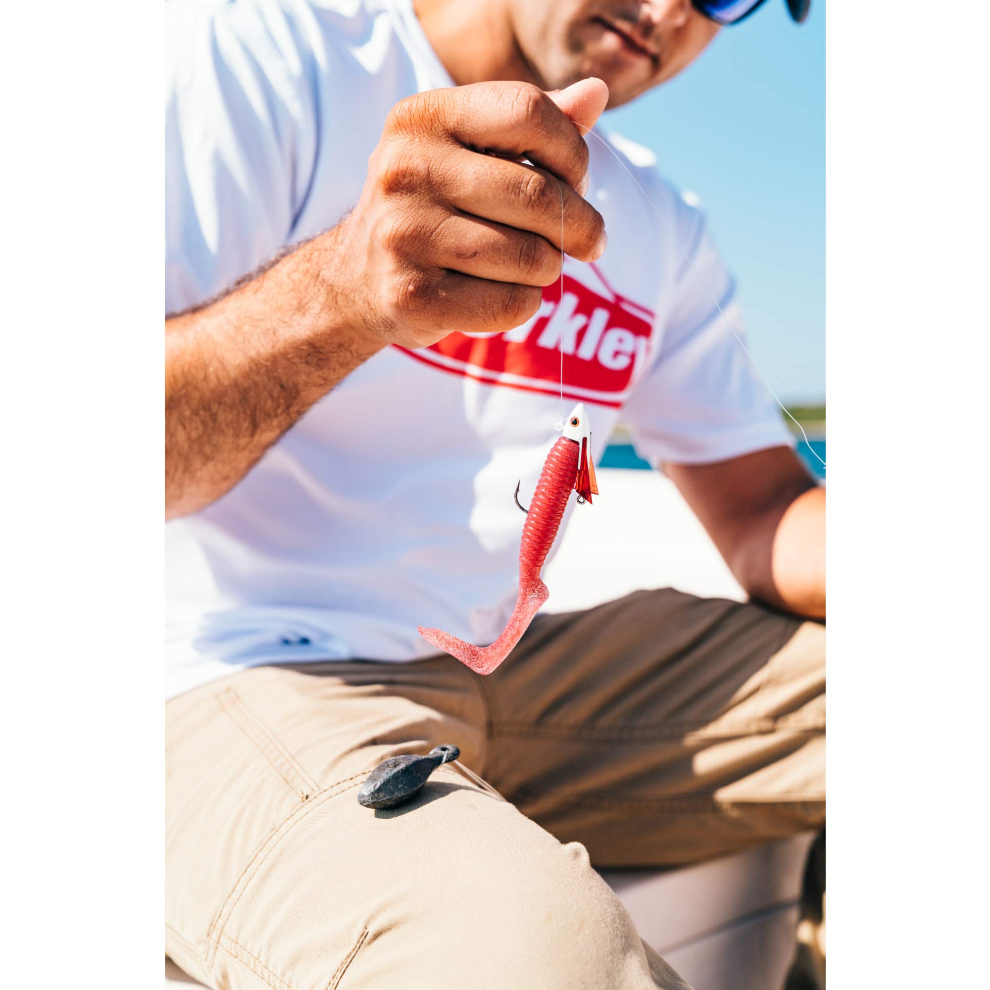 Foto 7 pulgar | ¡cebo Berkley Gulp! Grub White, 15 Cm, Para Pescar En Agua Salada - Venta Internacional.