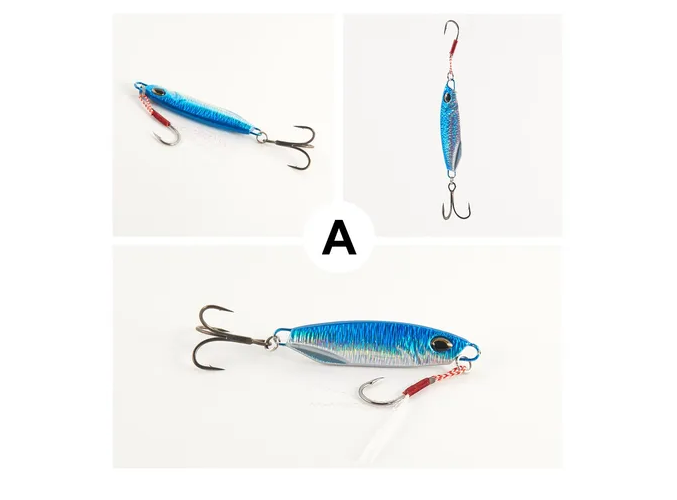 Foto 4 | 5pcs Xtellar Jigs 30g Señuelos Cebo Pesca Lance Largo Láser Lago Mar