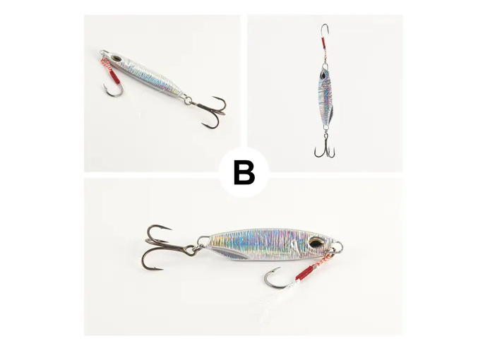 Foto 5 | 5pcs Xtellar Jigs 30g Señuelos Cebo Pesca Lance Largo Láser Lago Mar