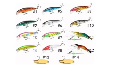 Foto 2 | 14pcs Xtellar Señuelos De Pesca Curricanes De Pesca Mar Cebo Duro