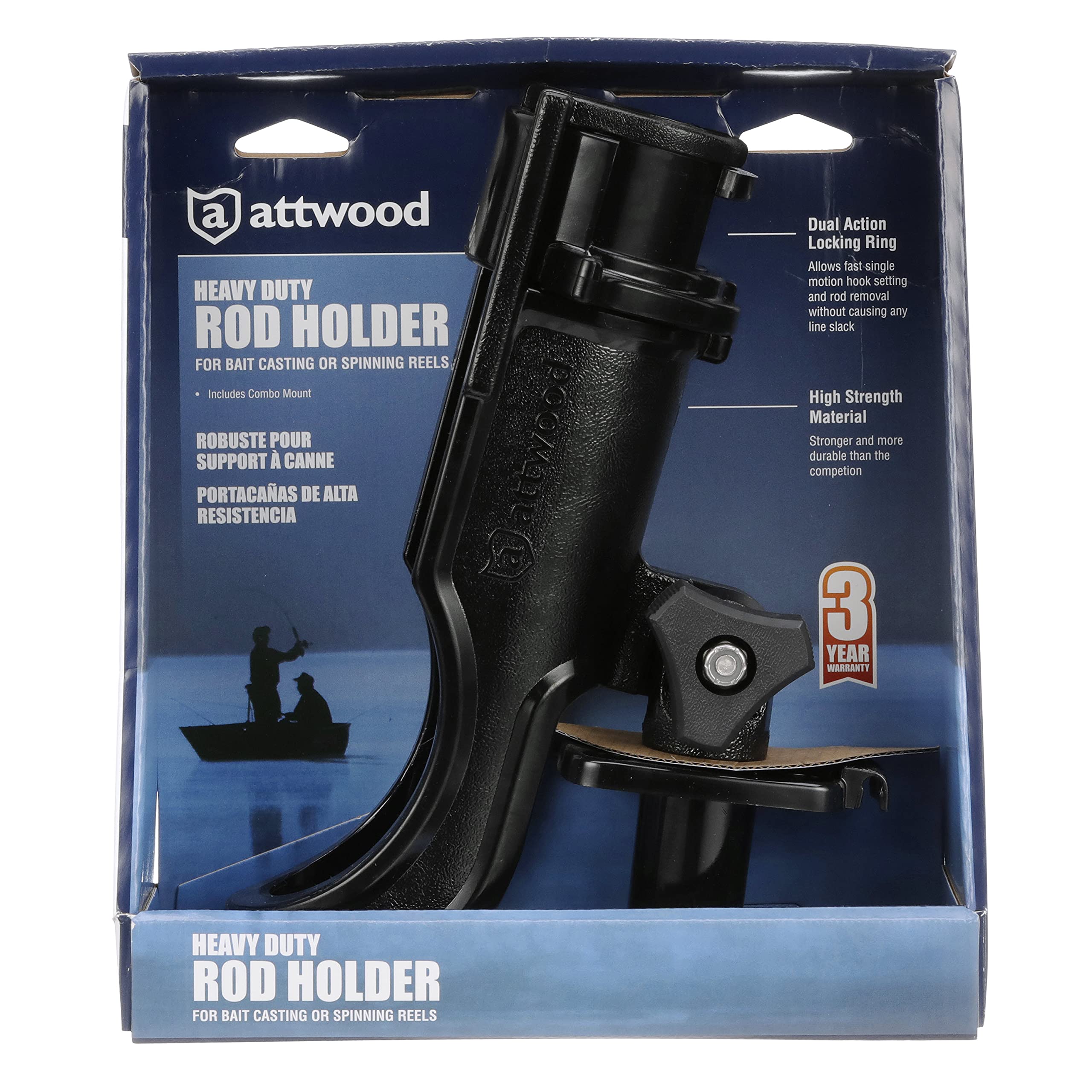 Foto 6 pulgar | Soporte Para Cañas De Kayak Attwood 5014-4 Heavy Duty Series - Venta Internacional.