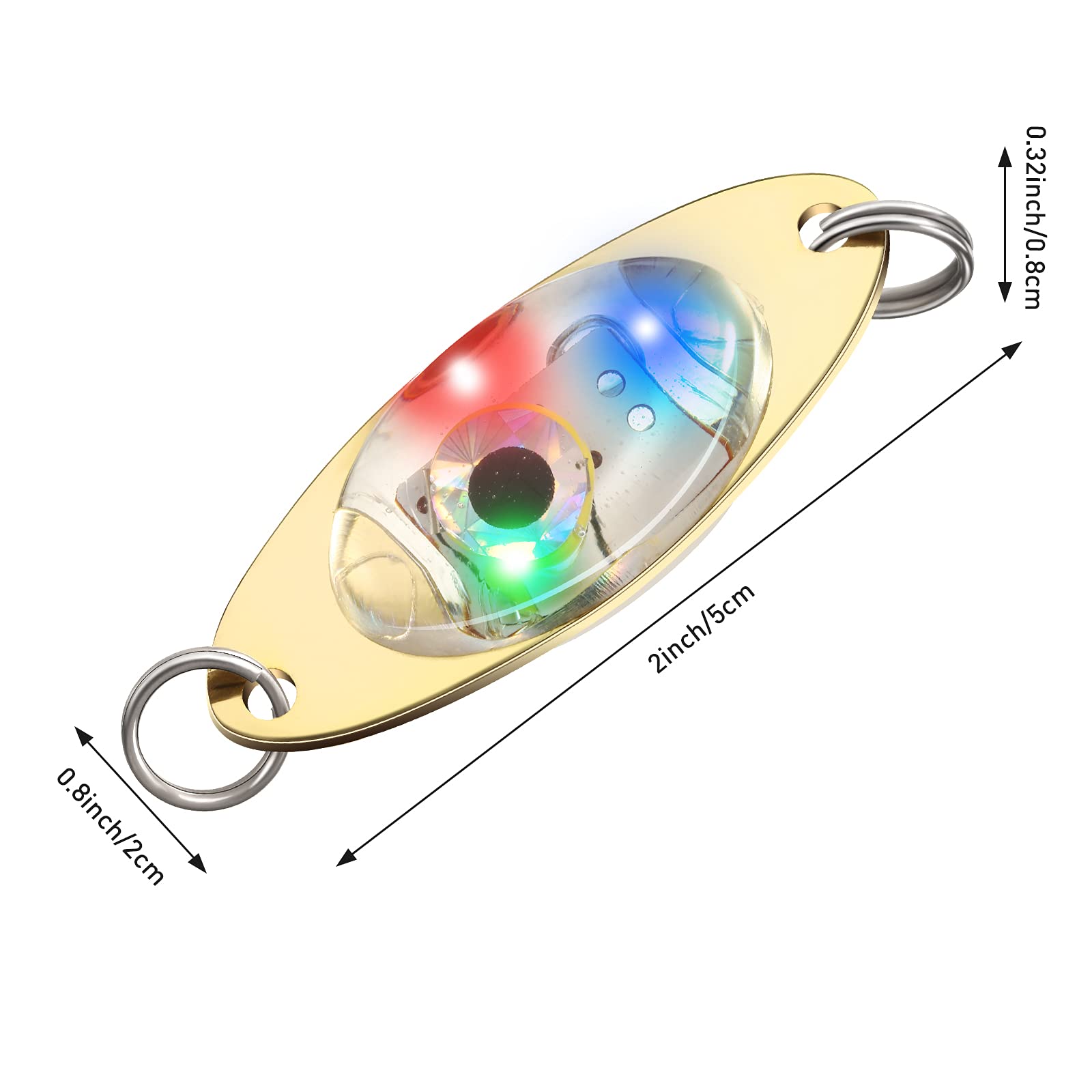 Foto 3 pulgar | Señuelos Led De Pesca Skylety Flasher Bait, 20 Unidades, Para Agua Salada - Venta Internacional.