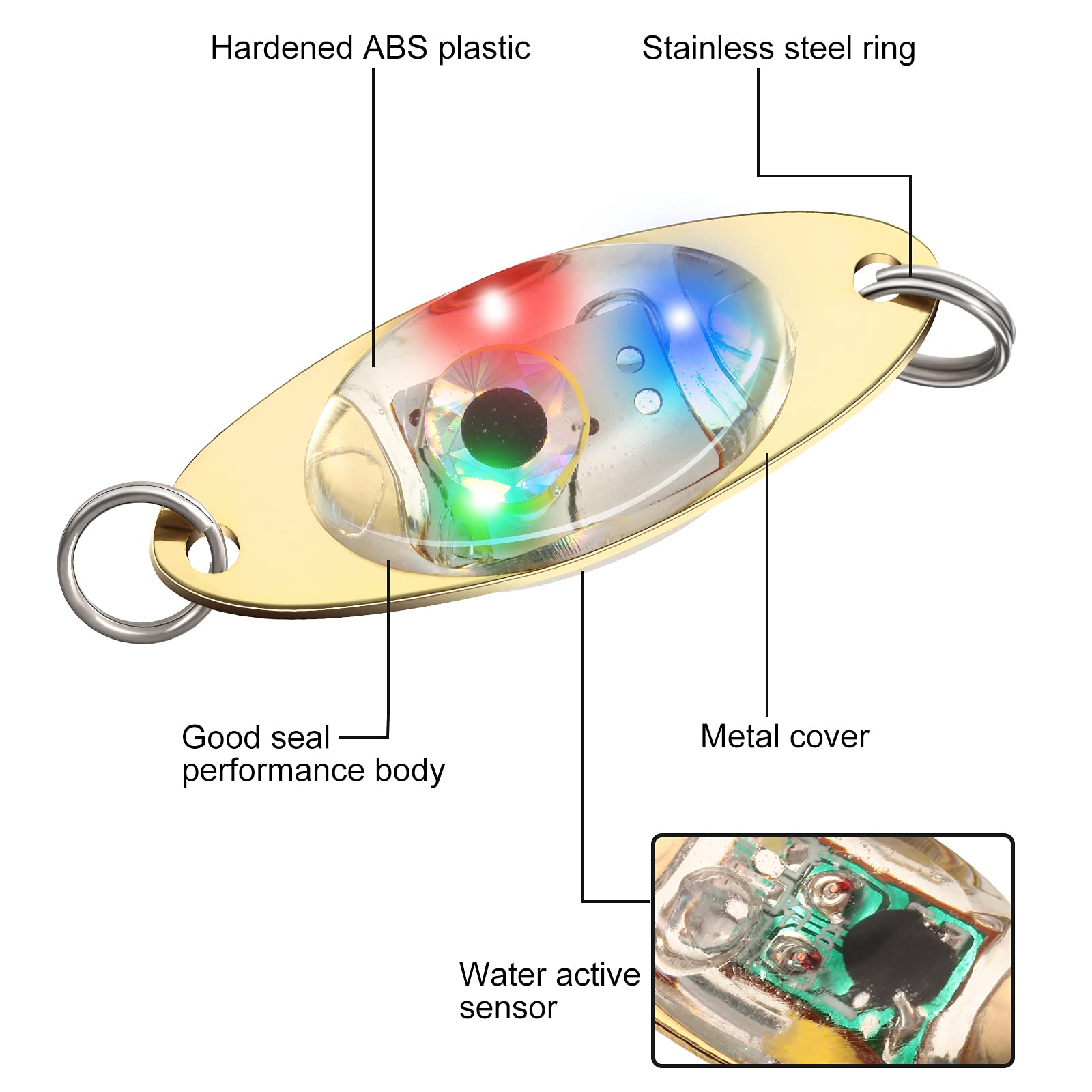 Foto 4 pulgar | Señuelos Led De Pesca Skylety Flasher Bait, 20 Unidades, Para Agua Salada - Venta Internacional.