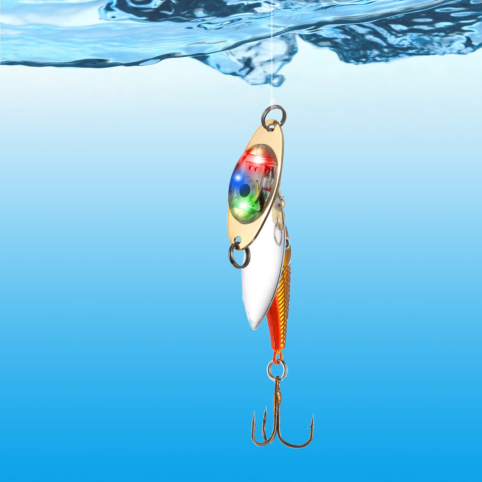 Foto 6 pulgar | Señuelos Led De Pesca Skylety Flasher Bait, 20 Unidades, Para Agua Salada - Venta Internacional.