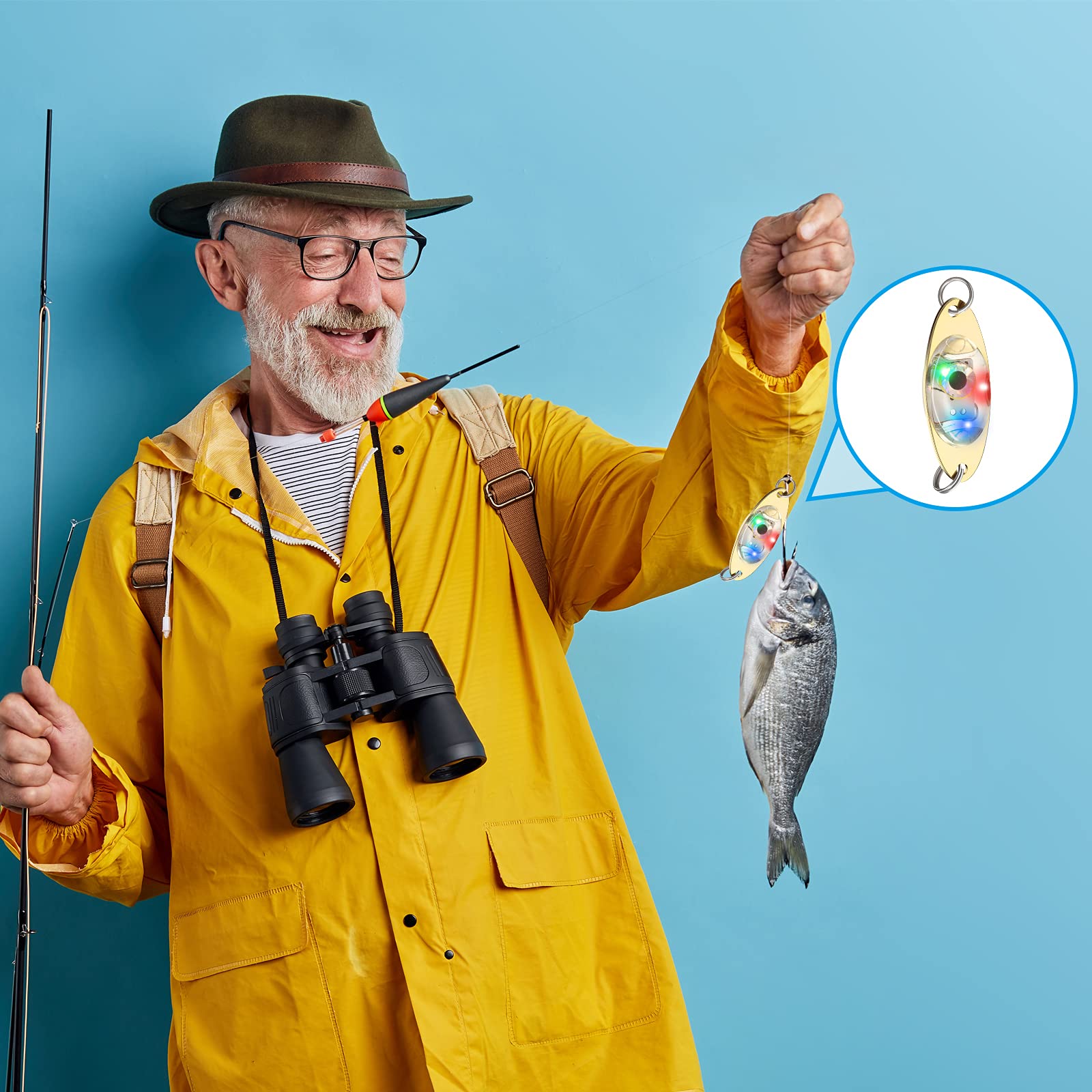 Foto 7 | Señuelos Led De Pesca Skylety Flasher Bait, 20 Unidades, Para Agua Salada - Venta Internacional.