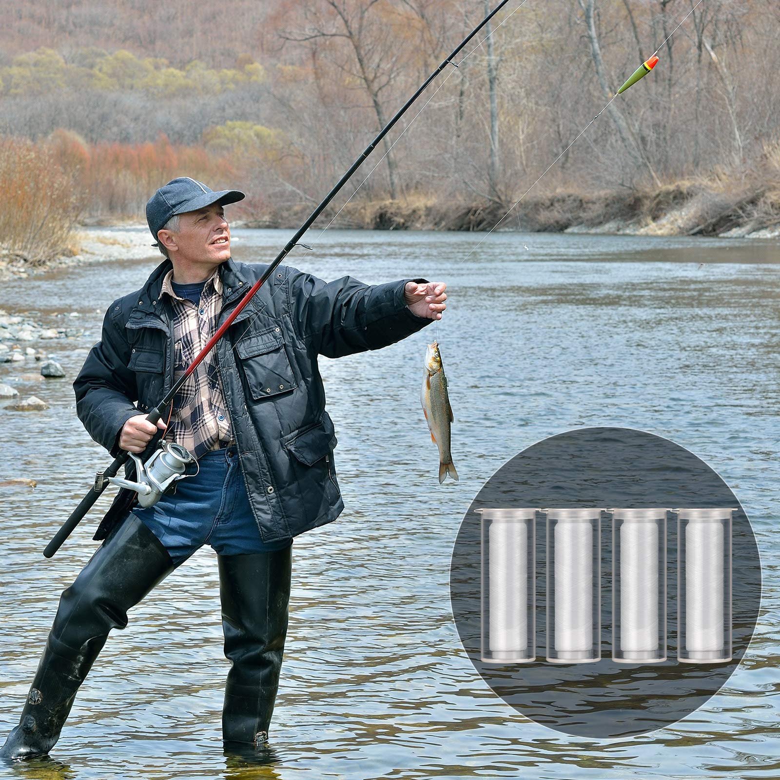 Foto 7 | Hilo Elástico Skylety Para Cebo De Pesca, 0,2 Mm, 200 M, Nailon (4 Unidades) - Venta Internacional.