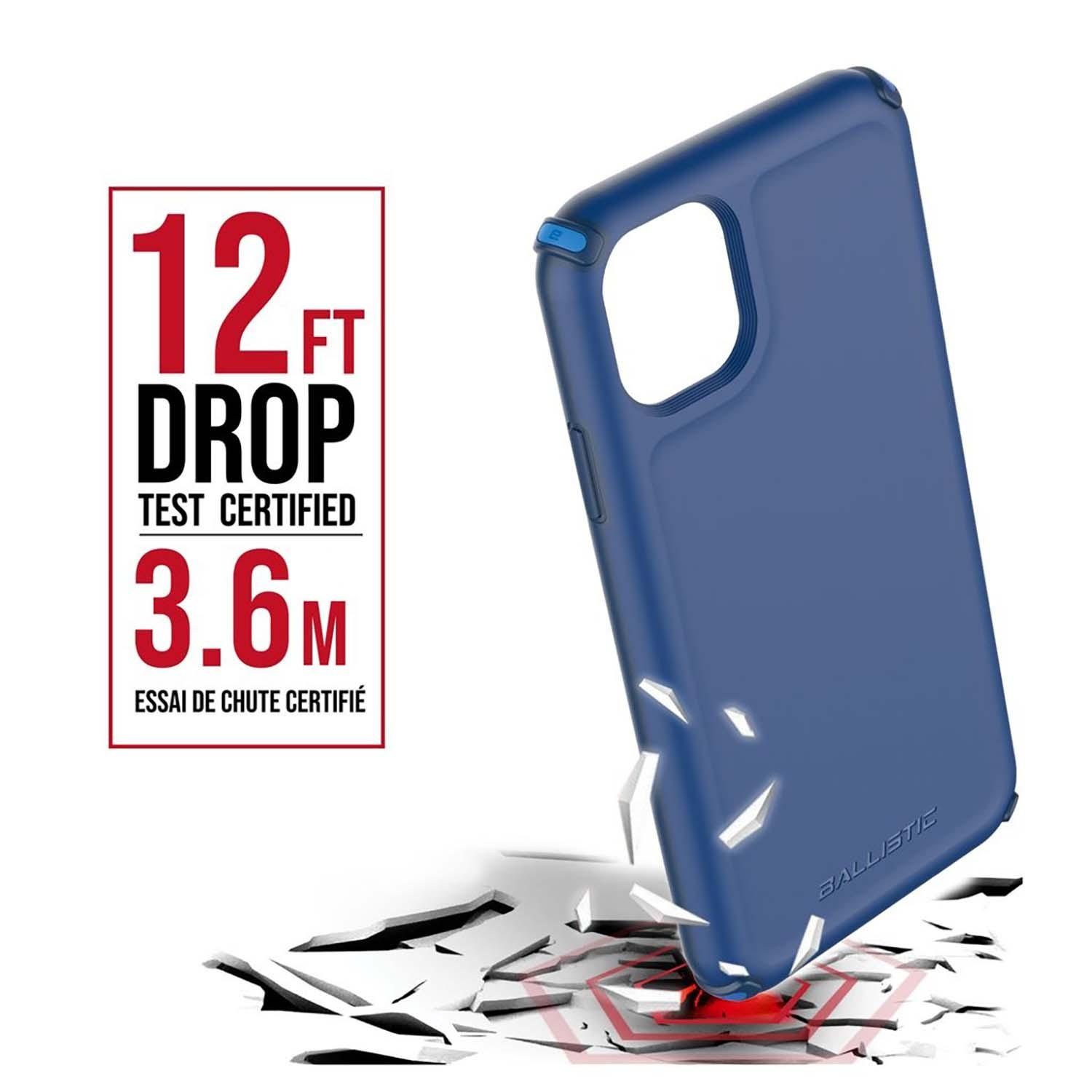 Foto 3 pulgar | Funda Ballistic Urbante color Azul para iPhone 11 5.8"