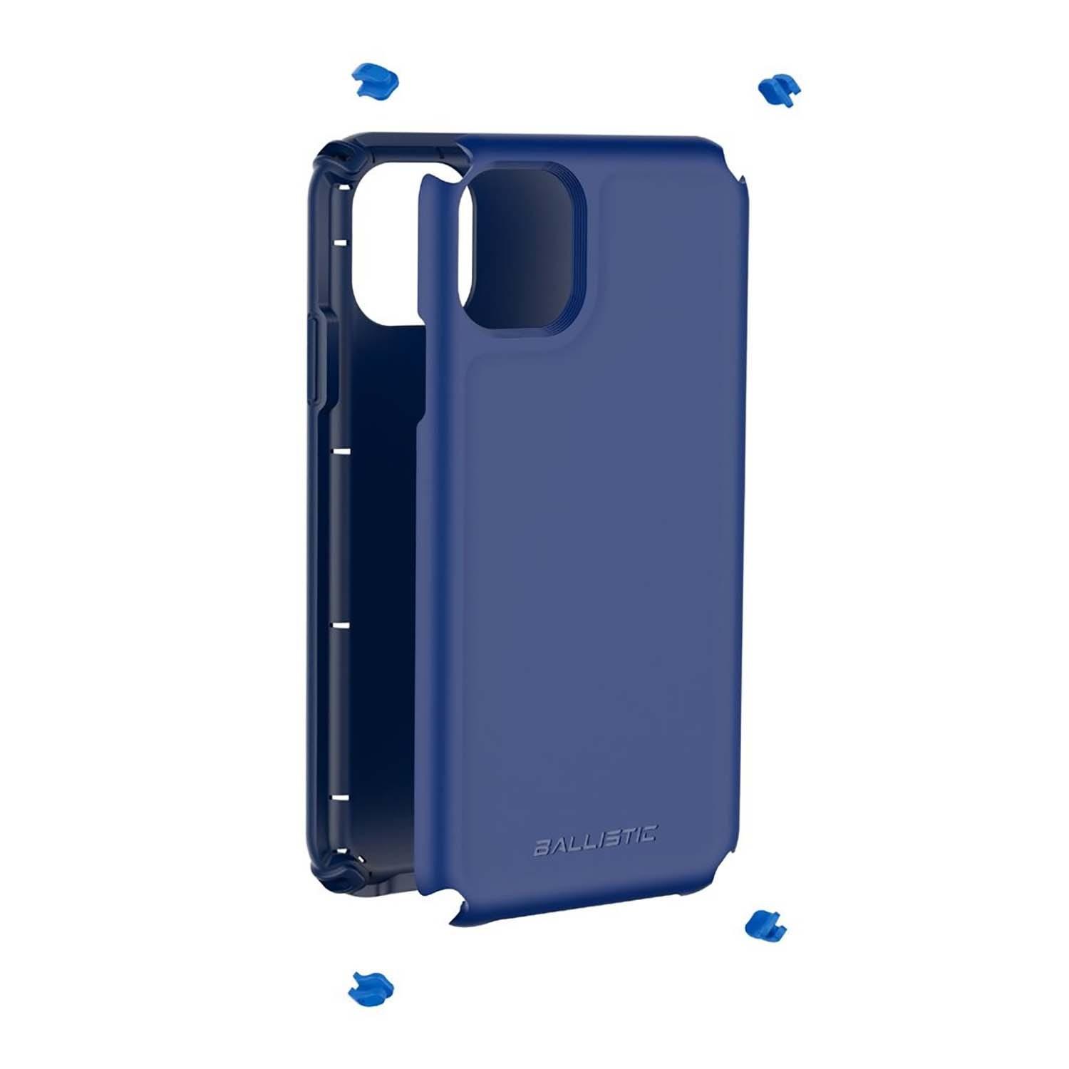 Foto 3 pulgar | Funda Ballistic Urbante color Azul para iPhone 11 6.1"