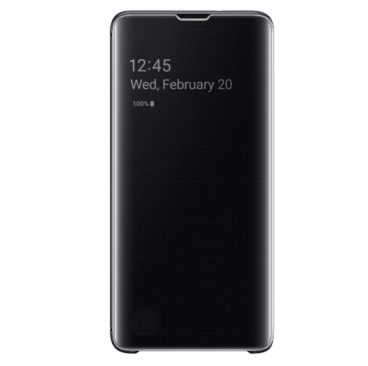 Funda Samsung Clear View Cover color Negro para Galaxy S10 $1,110