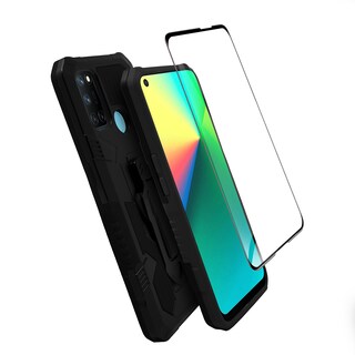 Foto 2 | Funda para Realme 7i con Cristal 5D Hardy Clip color Negro