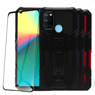 Foto 3 | Funda para Realme 7i con Cristal 5D Hardy Clip color Negro