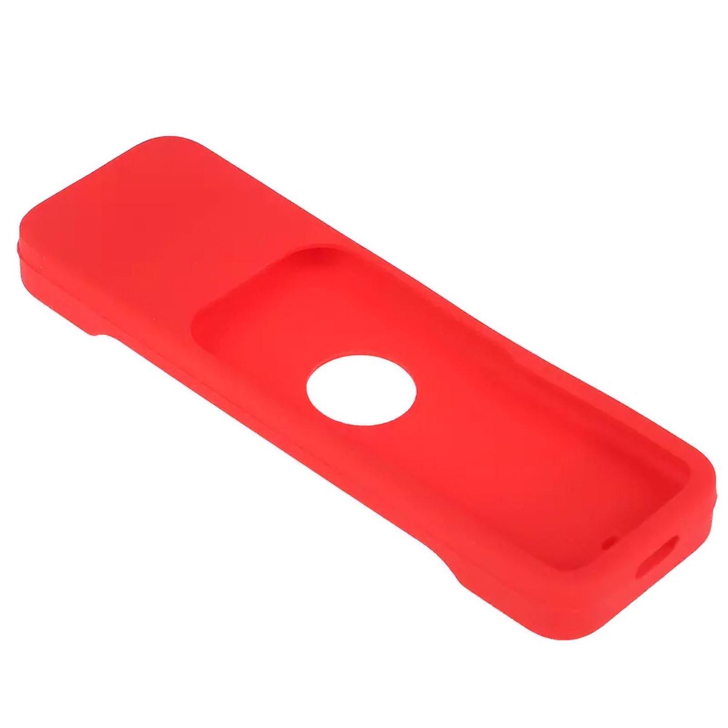 Foto 2 pulgar | Funda Case Protector para  Control Remoto Apple Tv 4  5y Universal color Rojo de Silicón