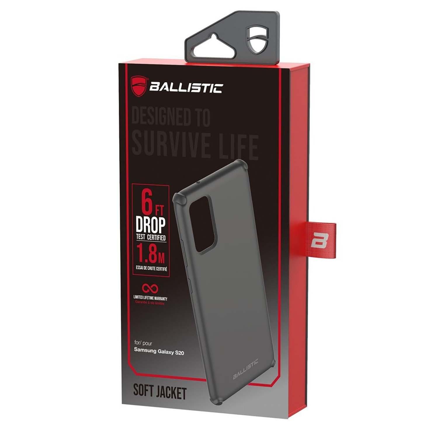 Foto 4 pulgar | Funda Ballistic Soft para Samsung S20 Plus color Negro