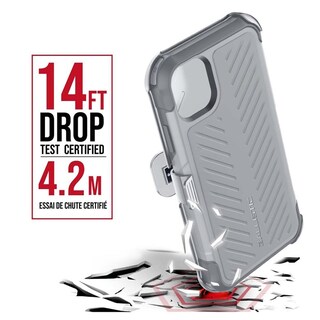 Foto 3 | Funda Ballistic Tj Maxx para iPhone 11 color Gris Protector Uso Rudo con Clip
