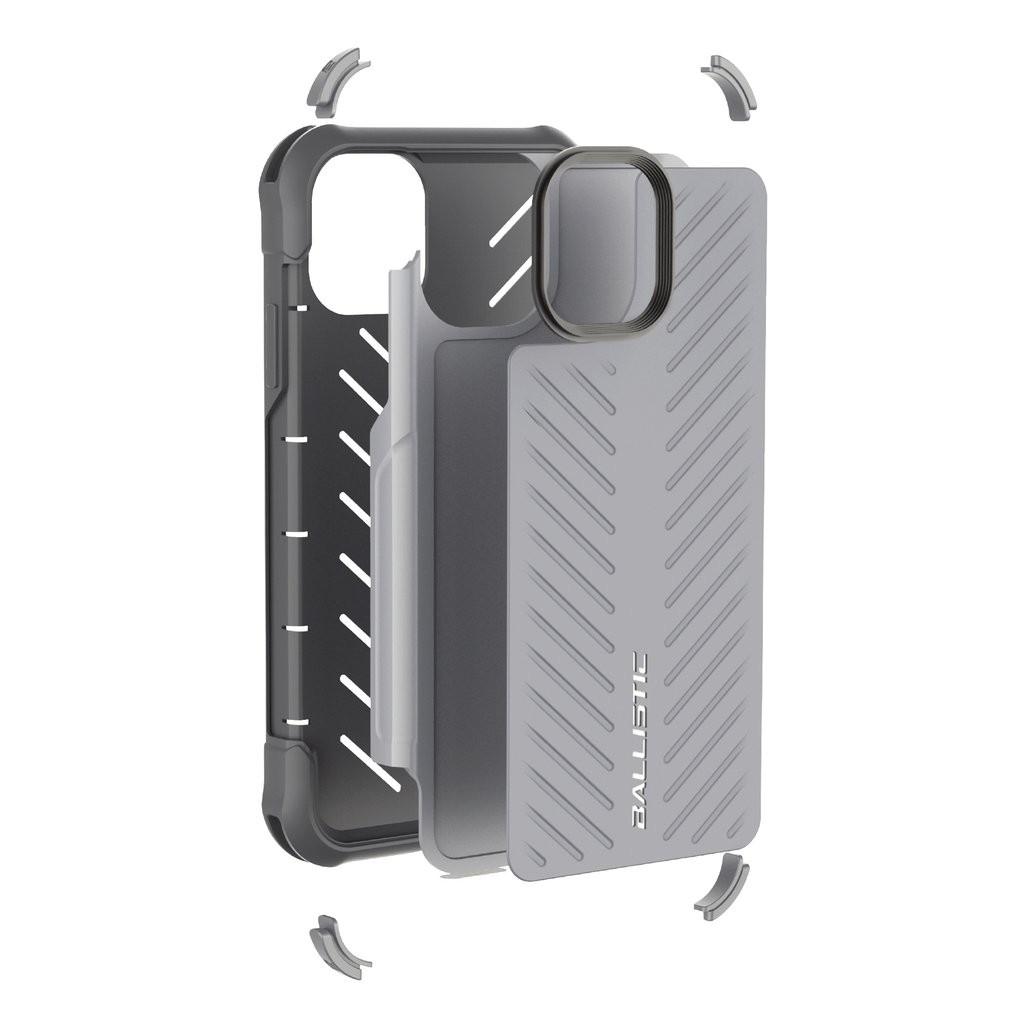 Foto 3 pulgar | Funda Ballistic Tj para iPhone 11 Pro color Gris Protector Uso Rudo