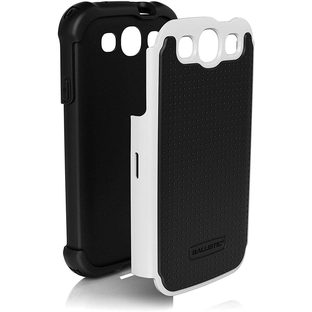 Foto 3 pulgar | Funda Ballistic Sg para Samsung Galaxy S3 I9300 color Blanco/Negro