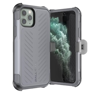 Foto 1 | Funda Ballistic Tj Maxx para iPhone 11 Pro Max Gris Protector Uso Rudo con Clip