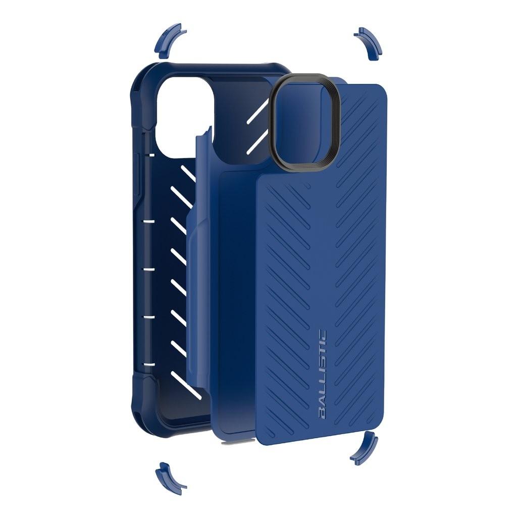 Foto 3 pulgar | Funda Ballistic Tj para iPhone 11 Pro Max color Azul Protector Uso Rudo