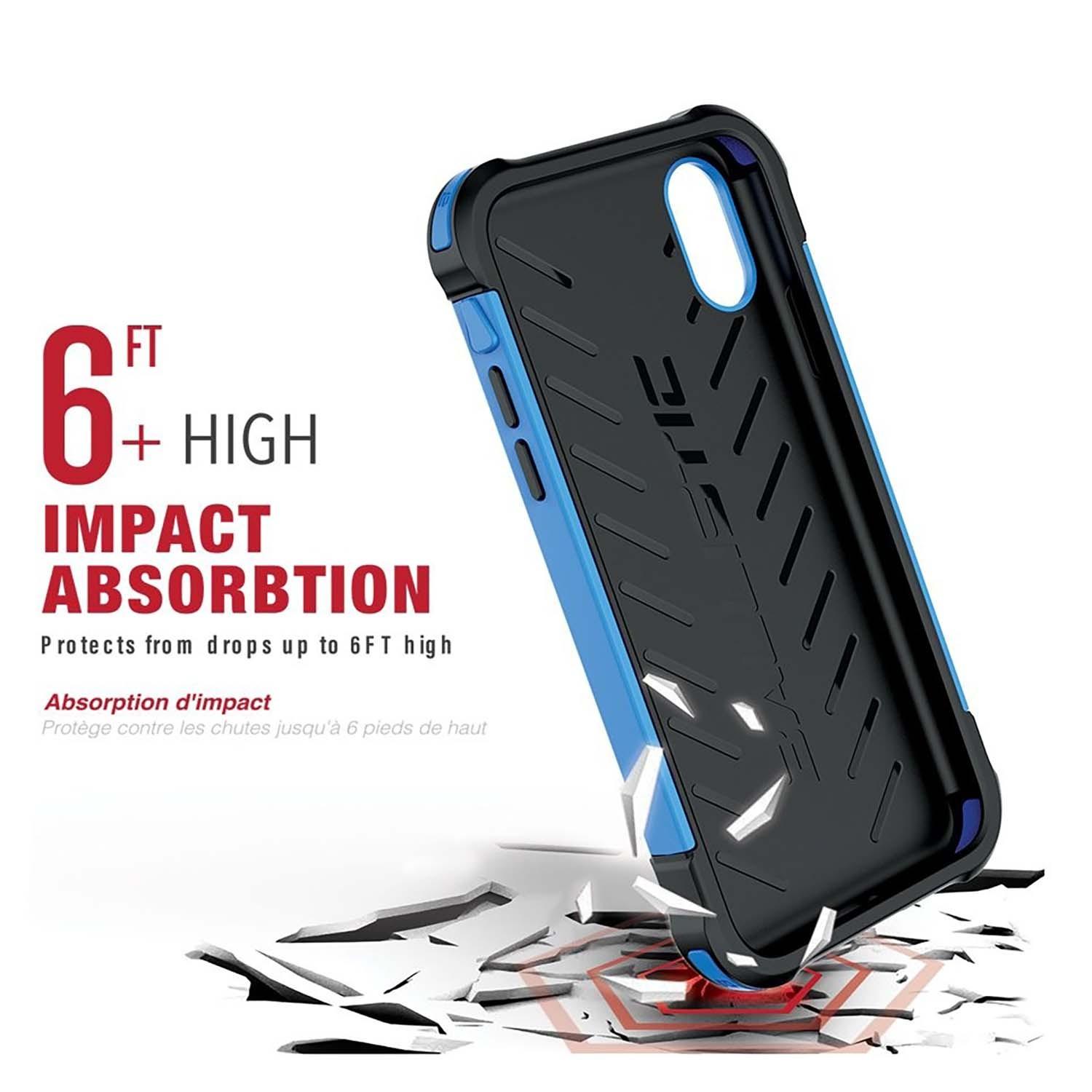 Foto 4 pulgar | Funda Ballistic Tj para Iphone Xs Max color Azul