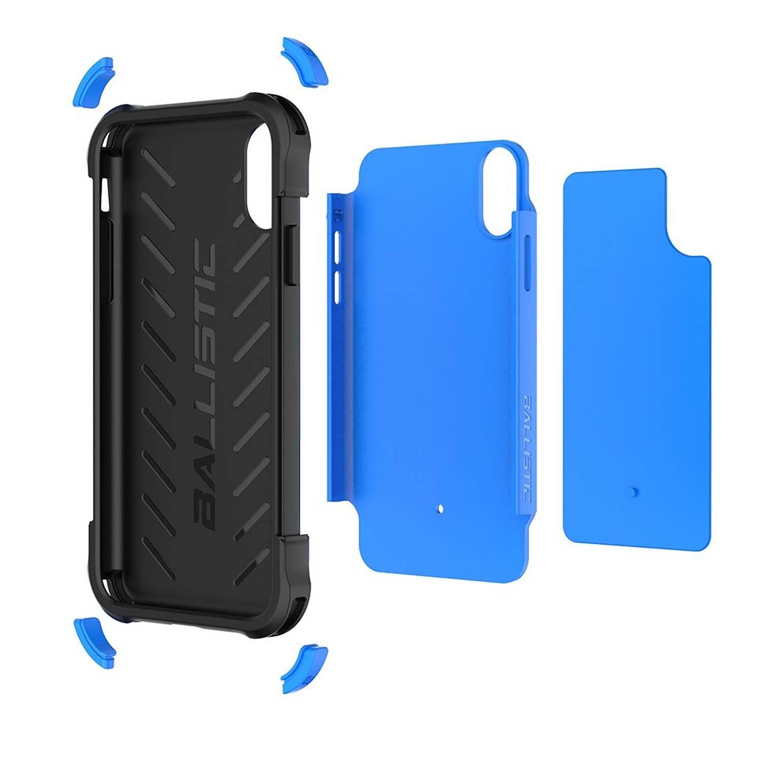 Foto 3 pulgar | Funda Ballistic Tj para iPhone XS y X color Azul