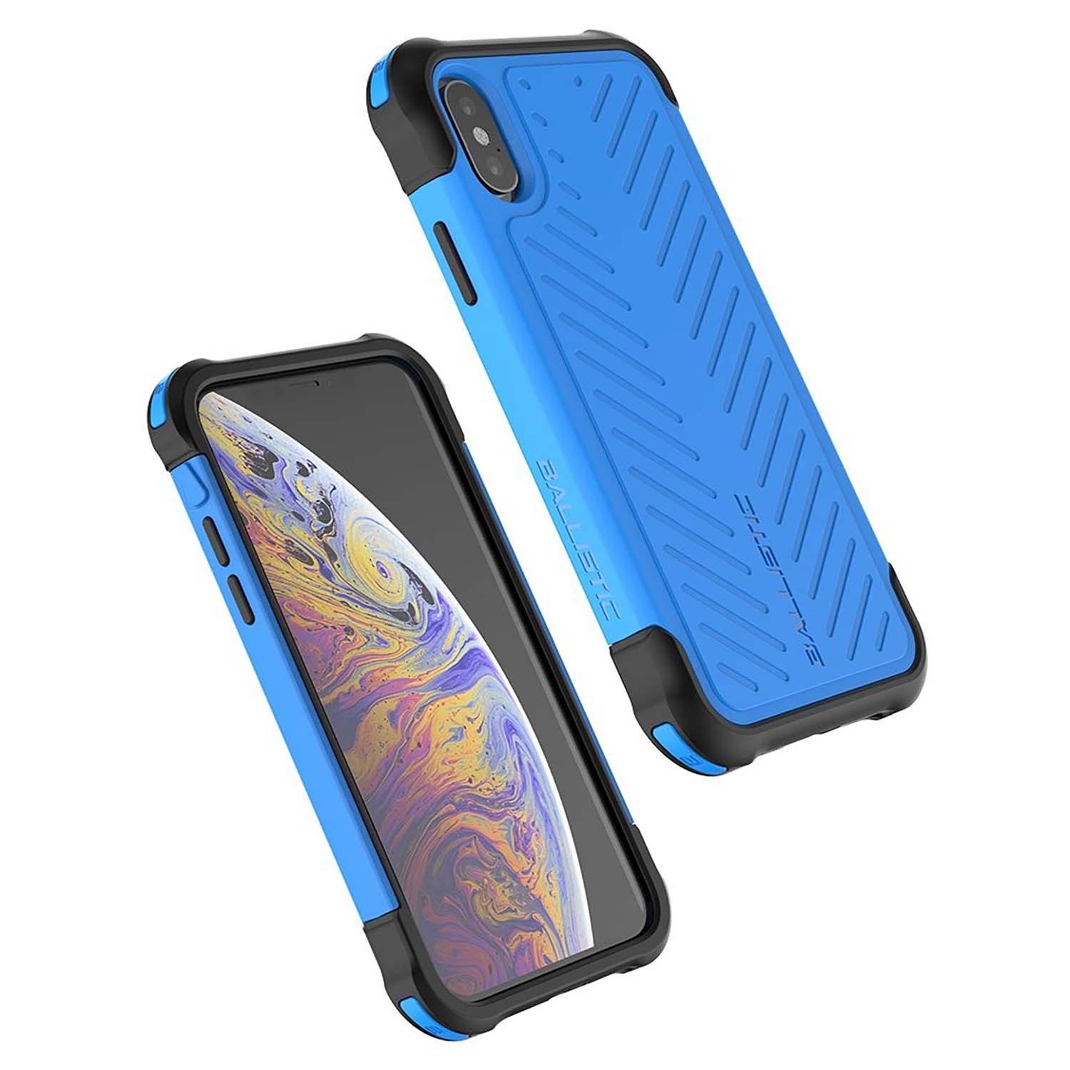 Foto 4 pulgar | Funda Ballistic Tj para iPhone XS y X color Azul